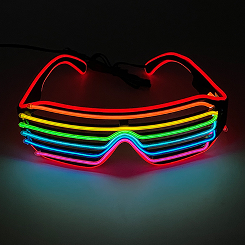 Occhiali luminosi colorati flu - Glow In The Dark Party Glasses recensione e prezzo