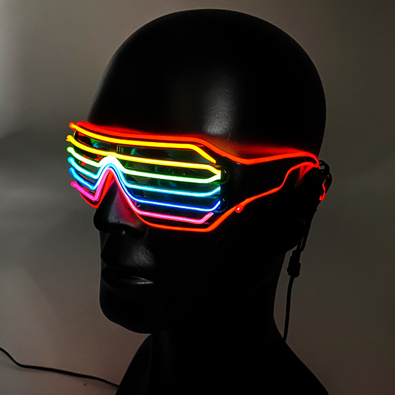 Occhiali luminosi colorati flu - Glow In The Dark Party Glasses recensione e prezzo